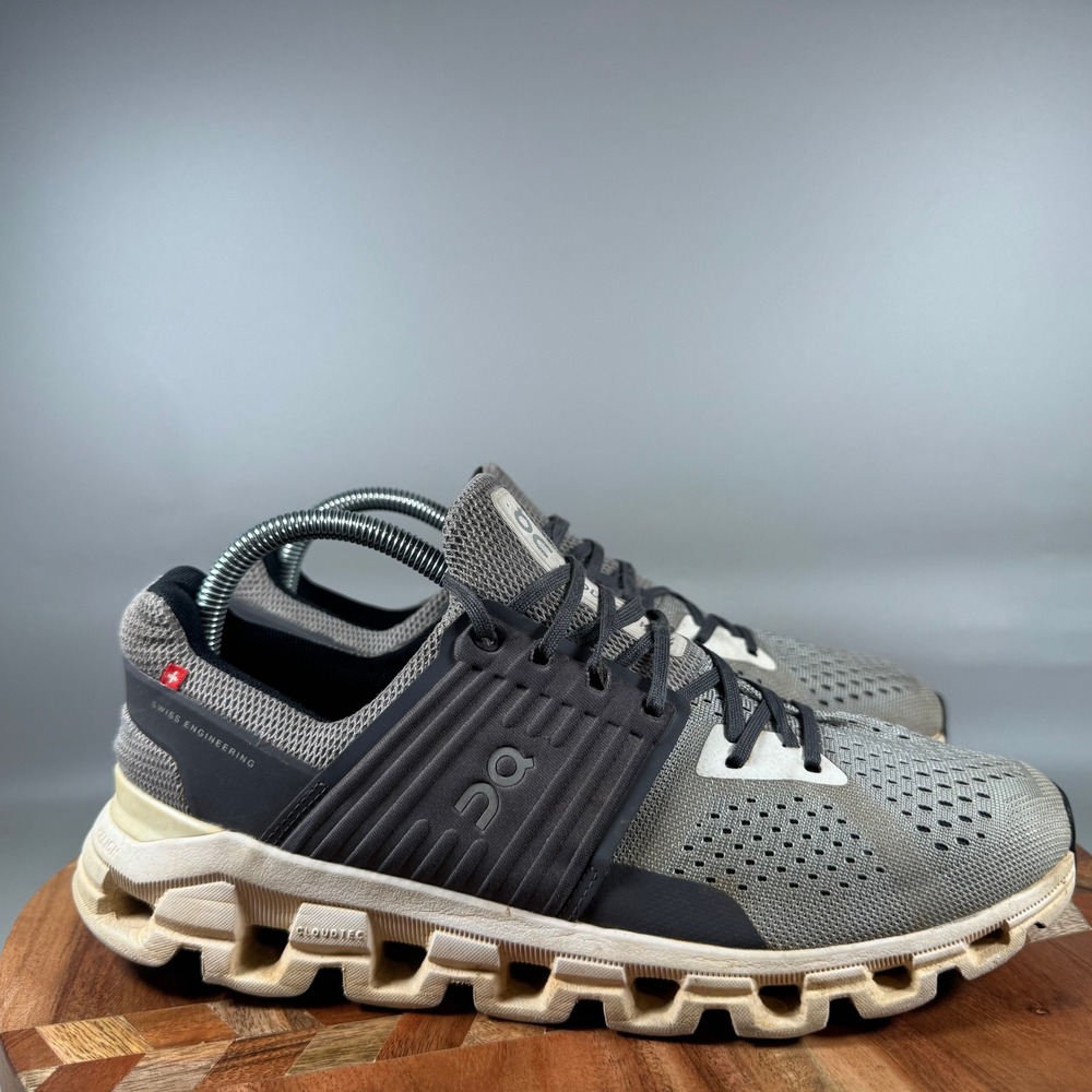 On Running Cloudswift Grey Black Mesh Athletic Sneakers Women US 10 EU 42